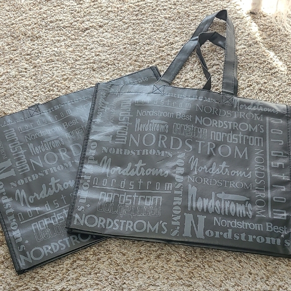 Nordstrom Charcoal Shopping Tote Set🎯5 For $25🎯 - Picture 1 of 4